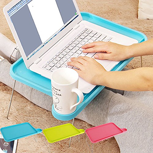 TRIXES Klappbares Tablett für Bett, Sofa, Laptop, TV, Abendessen, zum Lesen, für den Schreibtisch, Transportabe - 4
