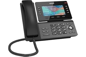 Snom D862 Telefono VOIP con display a colori IPS da 5 pollici, 8 tasti programmabili e riduzione del rumore - Il telefono cordless ideale per la moderna telefonia IP