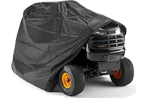 ICover Premium Ride-on Lawnmower Tractor Cover - Heavy Duty Protective 100% Waterproof & UV Proof Outdoor Cover