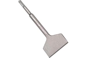 Sinoprotools SDS Plus Chisel Bit - 3 Inch Wide, Industrial Grade 3" x 7.8" Hammer Drill Chisel, Tile Grooving, Scraping Flat Point Scaling Chisels, for Home Improvement Wall & Floor Tile Remover