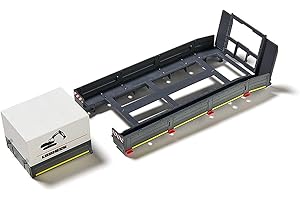 siku 6714, Accesorios de plataforma para SIKU CONTROL Camión de carga baja, 1:32, Plástico, Negro, Incl. postes, plataforma y lona, Para set SIKU CONTROL: Tractor MAN con camión de carga baja