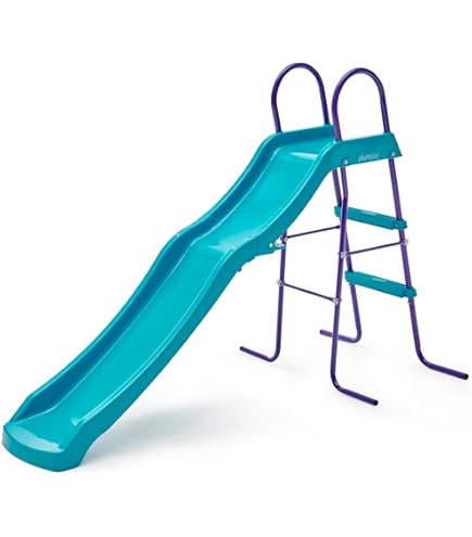 Toboggan AXI 220cm Vert Et Anthracite Métal Plastique
