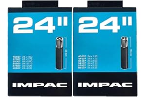Impac 2 Pack Cycle Tubes 24" Schrader Valve (Car Type Valve) - 24 x 1.50-2.35 (40-507/60-507)