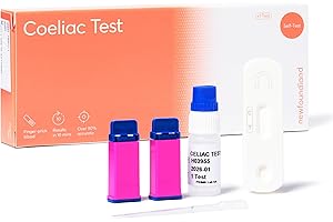NEWFOUNDLAND Coeliac Disease Test Kit - Gluten Sensitivity Detection - 99% Accurate Home Test for Gluten Allergy - Blood Sample Testing - CE Certified - 1pc Celiac Test Kit