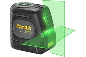 Fanttik D2 PRO Selbstnivellierend Kreuzlinienlaser mit LED-Bildschirm, 130° Vertikale Abstrahlwinkel, Umschaltbar Horizontal/Vertikal, USB-Aufladung, 2600 mAh Batterie, 30 m Arbeitsbereich, Pulsmodus