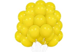 HUMEW Bealif Yellow Balloons, 30 Pcs Balloon Pack 12 Inch Matte Latex Balloons for Yellow Sunshine Lemon Daisy Honeybee Popcorn Theme Birthday Party Wedding Baby Shower Carnival Events Decorations