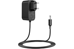 Lonnky Adattatore 12V 2A con Cavo da 1,8 M, AC 100-240V a DC 12V, Connettore Universale 2,1 mm x 5,5 mm per LCD, Router e Telecamere di Sorveglianza