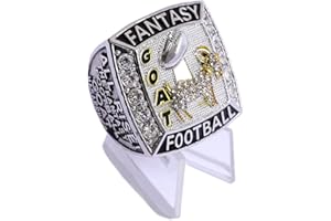 noblehead Goat Fantasy Football Championship Ring | Goat Champion Ring Award for Fantasy Football League Winner Greatest of All Time G.O.A.T