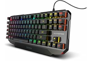 OZONE GAMING GEAR Ozone Gaming, Teclado GamingAlpha Strike, OZALPHASTRIKESP, Teclado Mecanico, Switches Outemu Red, Iluminacion LED RGB, Silencioso, Numerico, Layout Español