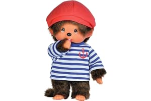 Bandai Monchhichi - plysch - sjöman pojke 20 cm - 20073