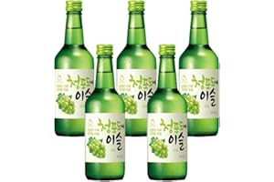 LET'S GO MARKET Jinro Green Grape Soju 350ml 13% Alc./Vol(Pack of 5)