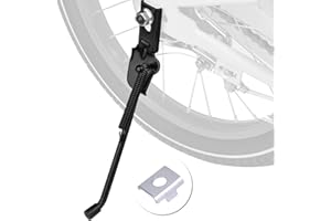 SEISSO Béquille pour Vélo d'enfant en Acier de Qualité Supérieure avec Coussinet pour Roue Arrière de Remplacement