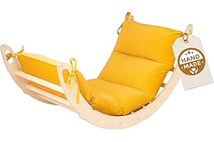 WoodsCraft Arche d'Escalade pour Bebe et Enfant avec Coussin Hypoallergénique | Arche Montessori Bebe - Arche Escalade | Jeux Montessori: Escalade Enfant Interieur