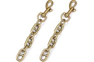 ‎ZKGYUS ZKGYUS 2 Stk Taschen Verlängerungsketten Legierungs 12cm Antik Goldene Crossbody Schultertaschenriemen Verlängerungsketten Mit Drehbarer Augenschraube Karabinerhaken Für Taschenriemen