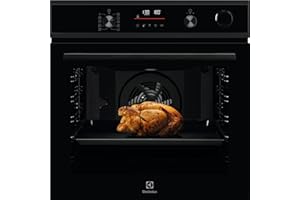 Electrolux Forno a vapore SenseCook con SteamCrisp Serie 600,EOC6P56H, forno da incasso, riscaldamento rapido, Cottura multilivello, Cottura a vapore 25%, pulizia pirolitica, DisplayLED pulsanti touch
