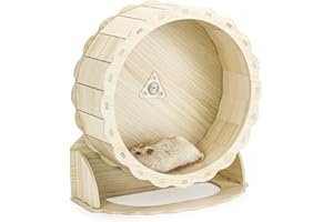 Reyshin 26 cm Hamsterrad, Laufrad Hamster Leise Spielzeug Zubehör Trainingsspielzeug Käfig Zubehör für Totoro Mouse zwerghamster Eichhörnchen Chinchillas Rennmäuse Kleintier Haustier