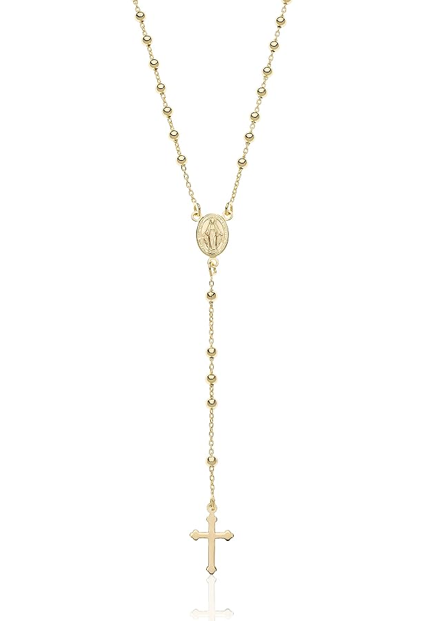 Collier Chapelet Réglable Dada Gioielli - Chaîne Acier Inoxydable 90-110cm - Hypoallergénique, Cadeau