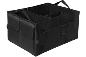 JOYSKY Car Trunk Organizer - Collapsible Multi-Compartment Storage for SUV & Sedans, Foldable Boot Organiser, Car Accessories