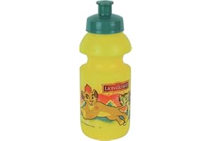 FUN HOUSE 005499 der König der Löwen Trinkflasche Sport für Kinder PP/PE gelb 6,5 x 6,5 x 17,5 cm