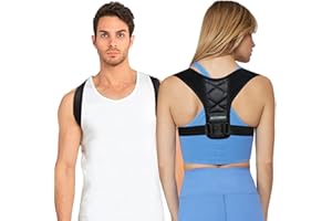 ACCUBIO posture redresseur, redresseur de dos, redresseur de dos redresseur de dos, support de dos position réglable, cou, clavicule soulagement de la douleur (standard)