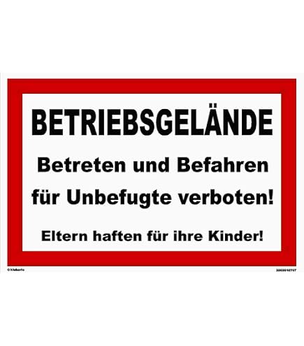 LEMAX Alu-Schild „Betreten Verboten“ – 120 X 350 Mm, Wetterfest, Für Innen & Außen – Perfekt Für Privatgrundstück Oder Gewerbe