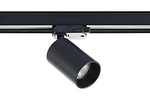 Track Lighting 3-Phase 'Brinja' (Modern) in Black Made of Metal for e.g. Hallway (1 Light Source, GU10) from Arcchio | High-Voltage Track Lighting