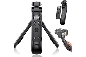HANPUSEN Kompatibel mit Canon Kamera Stativ - Mini-Stativ mit aufladbarer Fernbedienung mit Focus Zoom für G7 X III/R50/R8/R5/R10/G5 X II/R100/M6 II/M200/M50/M50 II /R50 V/6D II/V10/V1/SL2 - Ideal für Vlogging