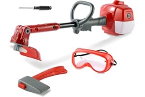 Toy Choi's Toy Strimmer - Power Construction Play Tool Kids Trimmer, Outside Pretend Play Garden Toy with Light Sound, Educational Gift Kid Toddler Tool Set Gardening Lawn Toy for Boy Girl