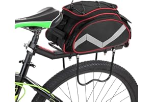 Lixada Borsa portabagagli Borsa da Bici Borsa Termica per Bicicletta Borsa portabici Resistente allacqua con parapioggia Impermeabile Diversi stili disponibili