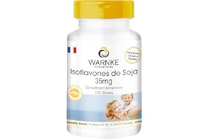 Isoflavones de Soja 35 mg - 100 gélules - Avec vitamine E | Warnke Vitalstoffe - Qualité des pharmacies allemandes