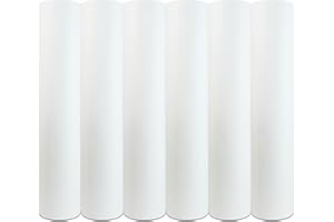 MUNTRADE Rollos Papel Camilla Polipropileno Blanco 58 cm x 80 m | Papel de Camilla Precortado cada 40 cm (6 Rollos)