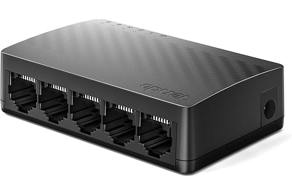 Tenda Switch Ethernet Gigabit 5 Ports, 10/100/1000 Mbps, Switch rj45 avec Indicateur LED, Plug and Play, Taille Mini, Montage sur Bureau ou Mural, Coque en Plastique (SG105)