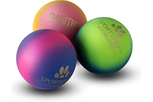 SPORTSPET High Bounce Dog Balls Smoothie Edition, Rubber Dog Balls, Floating Fetch Toy for Dogs, Strong and Durable Chew & Play, Safe Toy Balls for Dogs & Puppies, Pack of 3 (60mm)