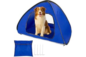 Griwuut Pop Up Beach Tent Small - Portable Sun Shelter with Anti-UV Waterproof, Easy Setup Pet Tent for Dogs Cats, Includes Carry Bag