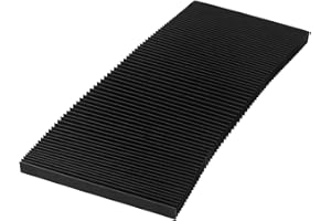 KHIRONHIVE Outil de protection flexible pour soufflets d'accordéon pour fraiseuse - Chiffon de protection anti-poussière - Résistant à l'huile - Étanche - Plaque de recouvrement pour orgue à vis télescopique