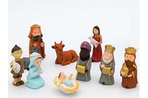 EL PARAÍSO DE LAS ESPECIAS Figura Belen Colección, 25 sorpresas de Roscón de Reyes- Caja Surtida de Reyes Magos y Encantadoras Figuras de Belen