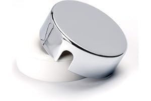 ORION LIGHTSTYLE Boîte de jonction en laiton pour baldaquin - Rosace - Rosette de dérivation - Couvercle argent (chrom)