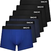QINCAO Men's Boxer Briefs Pack of 6, Soft and Comfortable Fit | Perfect fit, does not scratch the skin, Men's underpants, the