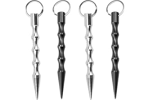 HHZZXCDH 4 Stück Kubotan Selbstverteidigung Waffen Selbstverteidigung Selbstverteidigung Waffen Legal Schlüsselanhänger Selbstverteidigung Schlüsselanhänger Mit Ergonomischem Selbstschutz