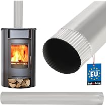 FIREFIX A120/B4 FAL Ofenrohr Bogen 45°, ø 120 Mm, Stahlblech 0,6 Mm, Konisch, Für Temperaturen Bis 400°C