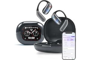 NASTOPEE Ecouteur Traducteur Instantané avec 150+Langues, Bluetooth 5.4 Oreillette Traduction Instantanée Tactile LCD de 40 h, Apprendre Les Voyages Compatible Android et iOS pour Voyage Affaires Études（Gris）