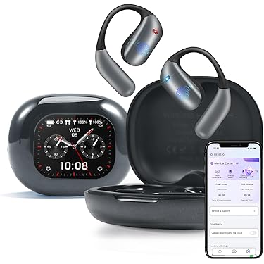 écouteurs Bluetooth 5.4 ANC Ecouteurs Traduction IA Euakee - Traducteur 144 Langues Temps Réel - Bluetooth 5.4 Avec ANC - Parfait Voyages Et Affaires écouteurs Bluetooth Traduction