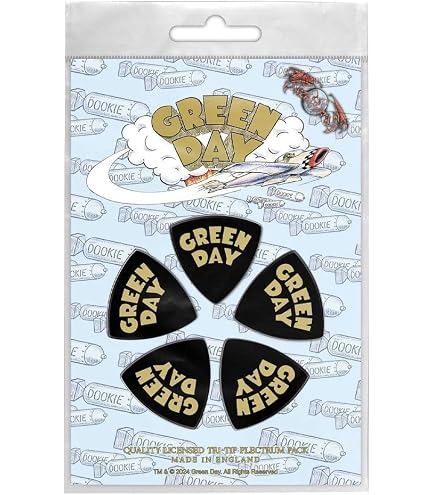 GREEN DAY Guitar Picks Set (10 picks/10 diferent designs) : Amazon