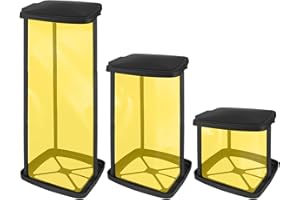 bssmmai Support Sac Poubelle, Porte Sac Poubelle, Porte-Sacs Poubelle avec Couvercle et Anneau de Serrage pour Sacs Poubelles de Différentes Tailles de 25-120 litres