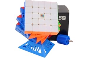 Bukefuno Moyu Meilong 5 x 5 M Cubo mágico magnético sin pegatinas MFJS MEILONG 5x5x5 cubo mágico magnético rompecabezas 5x5 m Speed Magic Cube