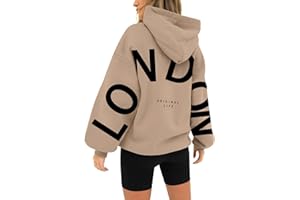 nuoke Hoodie Damen Pullover Jacket with Pockets Blakely Aufdruck Hoodies für Damen asual Winter Sweatshirt mit Kapuze Langarm Kapuzenpullover Langarmshirt Pulli Sweatshirts Angebote des Tages Heute