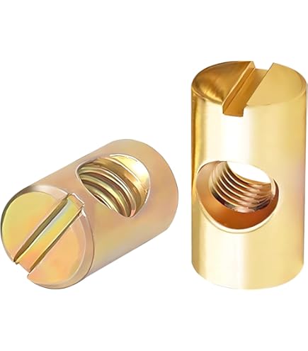 5x Kunststoff Rundmuttern M8 - 14,5mm Länge, 15mm Durchmesser Für Möbelmontage