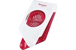 Westmark Divisor de huevos, Plástico/acero inoxidable, Aprox. 18 cm de longitud, Famos, Blanco/rojo, 11682260