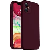 CONSTRAIN - Iphone 11 ile Uyumlu Telefon Kılıfı - Iphone 12 G&ouml;r&uuml;n&uuml;ml&uuml; K&ouml;şeli Tasarım, İ&ccedil;i Kadife Lansman Kılıf - Bordo