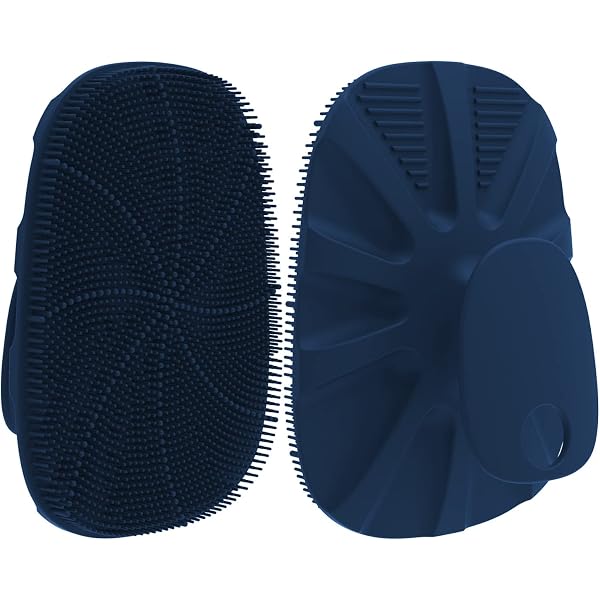 2 Stück Silikon-Körperschrubber – Weiche Peeling-Bürsten Für Dusche, Mit Griff & Aufhänger